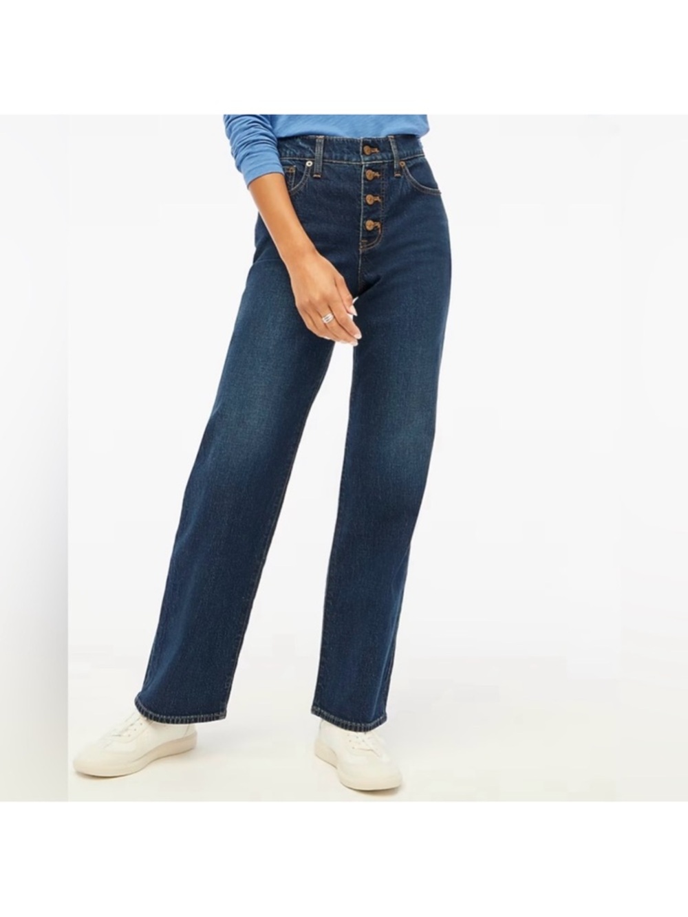 J. Crew Women’s Full-length Wide-leg Jean In All-day Stretch CB377 Size 28‎
